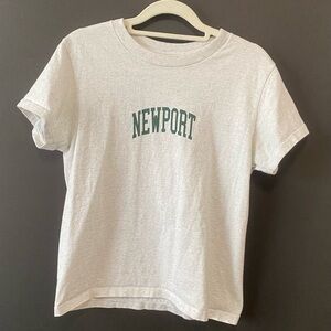 Brandy Melville Gray Newport Tee One Size